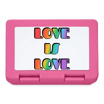 Love Is Love Rainbow - Lunchbox - pink - Front