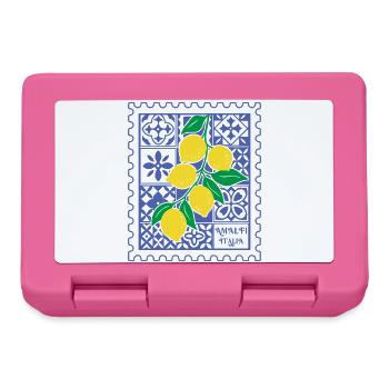 Italy Lemons Italia Amalfi Coast Summer - Lunchbox - pink - Front