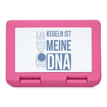Kegeln meine DNA Kegelclub Spieler - Brotdose - Pink - Vorne