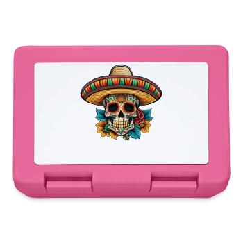 Sombrero floral Sucre Crâne - Boîte à goûter - rose - Devant