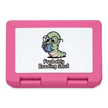 ReadingCaterpillar with glasses - Lunchbox - pink - Front