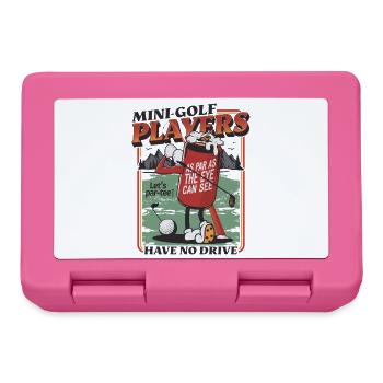 Funny golfer design for golf players - Lunchbox - pink - Front