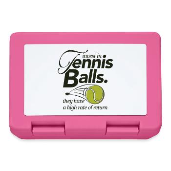 Invest in Tennis Balls Design for Tennis Players - Lunchbox - pink - Front