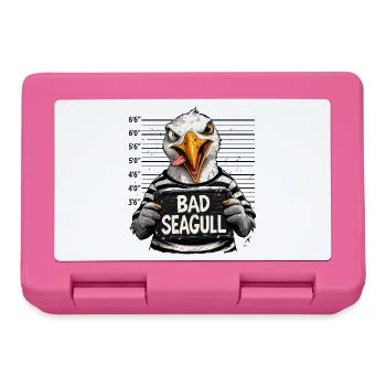 Böse Möwe Spruch Norddeutscher Humor - Brotdose - Pink - Vorne