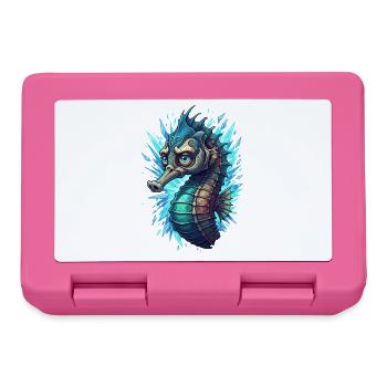 Crystal Seahorse in the Lightning Sea - Lunchbox - pink - Front