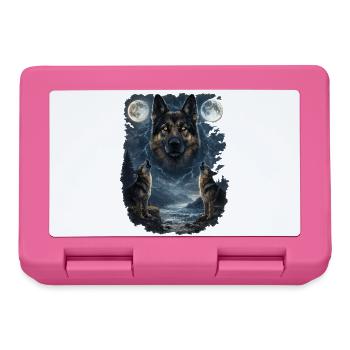 Zwei Monde German Sheperd - Brotdose - Pink - Vorne