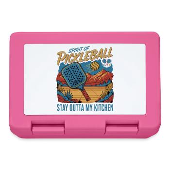 Pickleball-Geist von Pickleball Bleib mir raus - Brotdose - Pink - Vorne