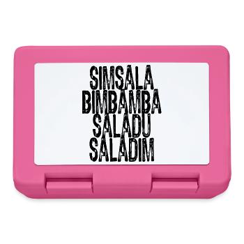 Simsalabimbambasaladusaladim - Brotdose - Pink - Vorne