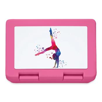 Gymnast with clubs rhythmic gymnastics - Lunchbox - pink - Front