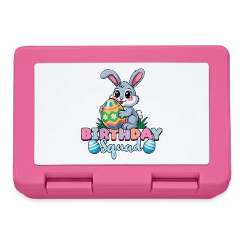 Birthday Squad Happy Easter Bunny Spring - Lunchbox - pink - Front