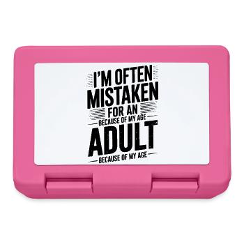 Dire que les jeunes ont l’air vieux Humour Cadeau drôle - Boîte à goûter - rose - Devant