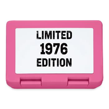 Édition limitée 1976 Vintage Used Look Birthday - Boîte à goûter - rose - Devant
