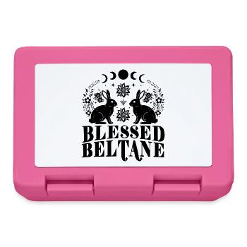 Beltane-Segnungen Maitags-Heidnischer Kaninchenhase - Brotdose - Pink - Vorne