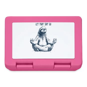 Let that shit go Sloth - Faultier - Brotdose - Pink - Vorne