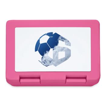 NR. 6 FUßBALLER NUMMER 6 FUßBALL 6. GEBURTSTAG - Brotdose - Pink - Vorne