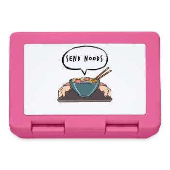 Send Noods Asiatische Nudeln Cartoon Bowl Pho - Brotdose - Pink - Vorne