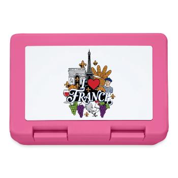 I Love France Holidays - Lunchbox - pink - Front