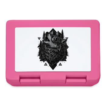 Stay Wild Wolf Outdoor - Lunchbox - pink - Front