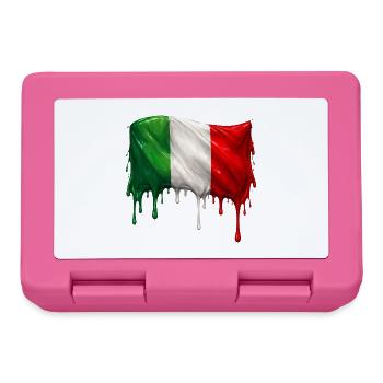 Italienische Flagge bunte Farbe - Brotdose - Pink - Vorne