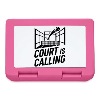 Court is Calling Padel Tennis Lifestyle Sport - Brotdose - Pink - Vorne