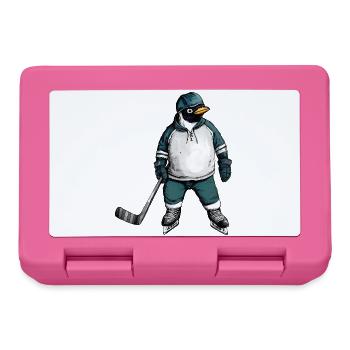 Eishockey Pinguin - Lunchbox - pink - Front
