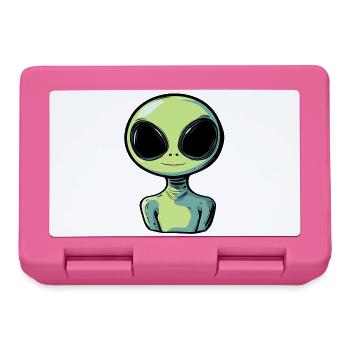 Alien Martian - Lunchbox - pink - Front