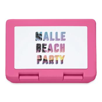 Coucher de soleil à Malle Beach Party - Boîte à goûter - rose - Devant