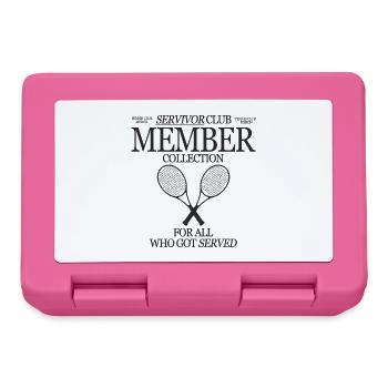Tennis Player Servivor Club Member Collection - Lunchbox - pink - Front