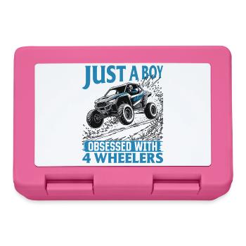 UTV Off Road Boy Men 4 Wheeler Side by side - Lunchbox - pink - Front
