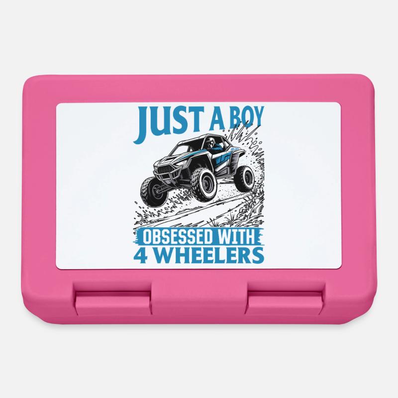UTV Tout-Terrain Boy Men 4 Wheels Side by Side - Boîte à goûter - rose
