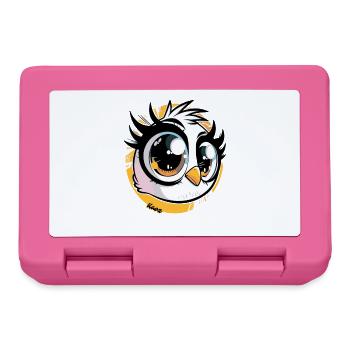 Pop de tête d’oiseau de Kawaii - Boîte à goûter - rose - Devant