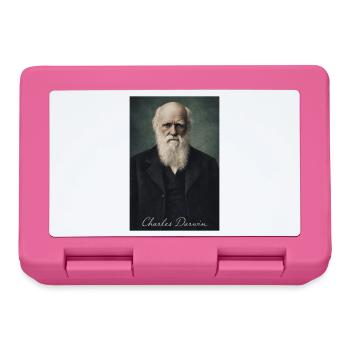 Charles Darwin Porträt - Brotdose - Pink - Vorne