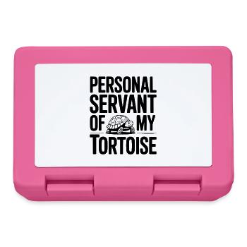 Personal Servant of my Tortoise - Lunchbox - pink - Front