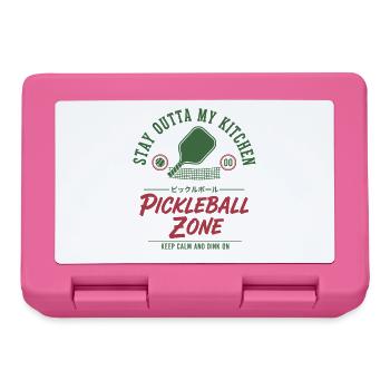 Pickleball Funny Player Stay Outta My Kitchen Zone - Lunchbox - pink - Front
