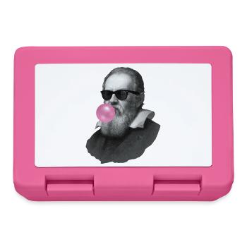 Galileo Galilei mit Kaugummi und Sonnenbrille - Brotdose - Pink - Vorne