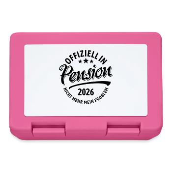 Officiellement à la retraite en 2026, ce n’est plus mon problème - Boîte à goûter - rose - Devant
