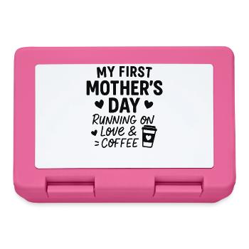Erster Muttertag Humor Mama Geschenkidee Familie - Brotdose - Pink - Vorne