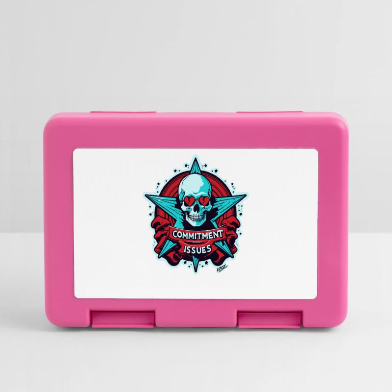 Commitment Issues Skull Badge Lunchbox