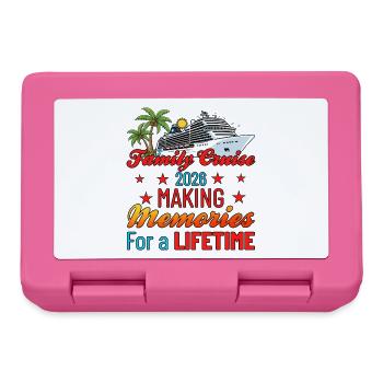Familienkreuzfahrt 2026 Urlaubskreuzfahrt - Brotdose - Pink - Vorne