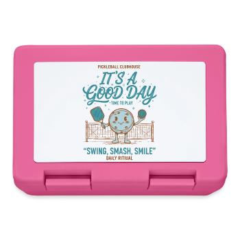 Pickleball-lustiger Spieler – Good Day Time To Play - Brotdose - Pink - Vorne