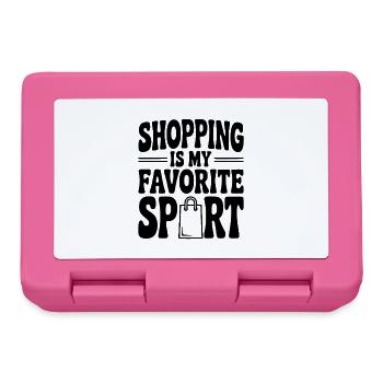 Shopping is my Favorite Sport - Lunchbox - pink - Front