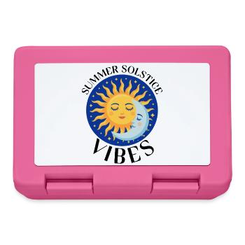 Litha Pagan: Sommersonnenwende, Mittsommer, Mittsommer, Mittsommer. - Brotdose - Pink - Vorne