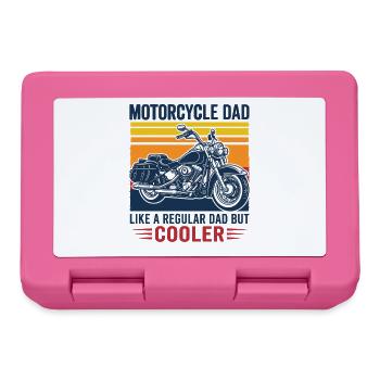 Motorcycle Dad Shirt Cooler Dad Biker Geschenk - Brotdose - Pink - Vorne