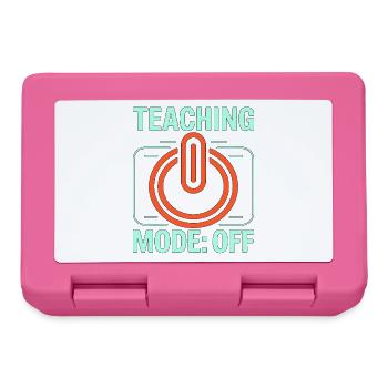 Retired Teacher Teaching Mode Off Former Teacher - Lunchbox - pink - Front