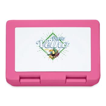 Porto Velho Rondonia Brasilien mit Vintage Tukan - Brotdose - Pink - Vorne