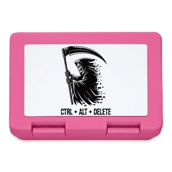 Strg Alt Delete Sensenmann IT Humor Shirt - Brotdose - Pink - Vorne