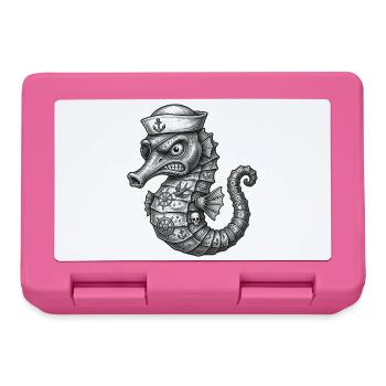 Captain Seahorse is in a bad mood today - Lunchbox - pink - Front