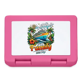 Croisière en famille 2026 - Boîte à goûter - rose - Devant