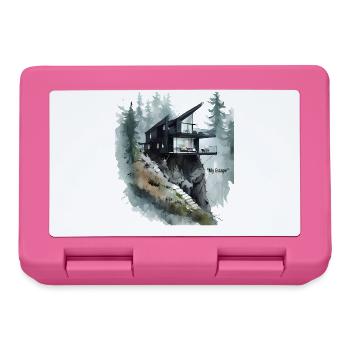 Évasion de la maison de verre sur la falaise - Boîte à goûter - rose - Devant