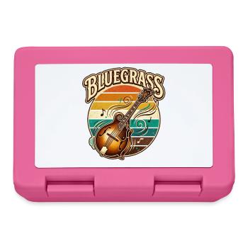 Retro Vintage Bluegrass Music Mandolin - Lunchbox - pink - Front